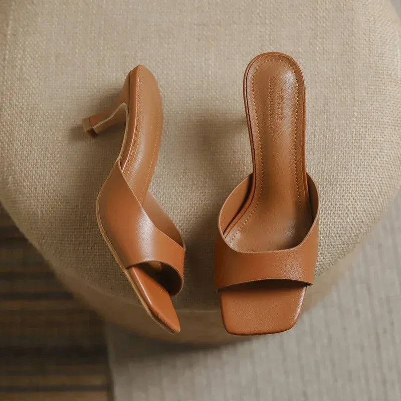 Elegante Damen-Mules mit niedrigem Absatz – Victoria