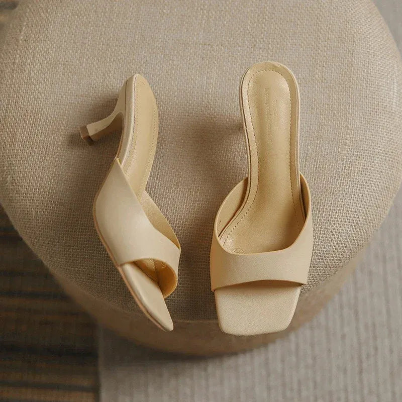 Elegante Damen-Mules mit niedrigem Absatz – Victoria