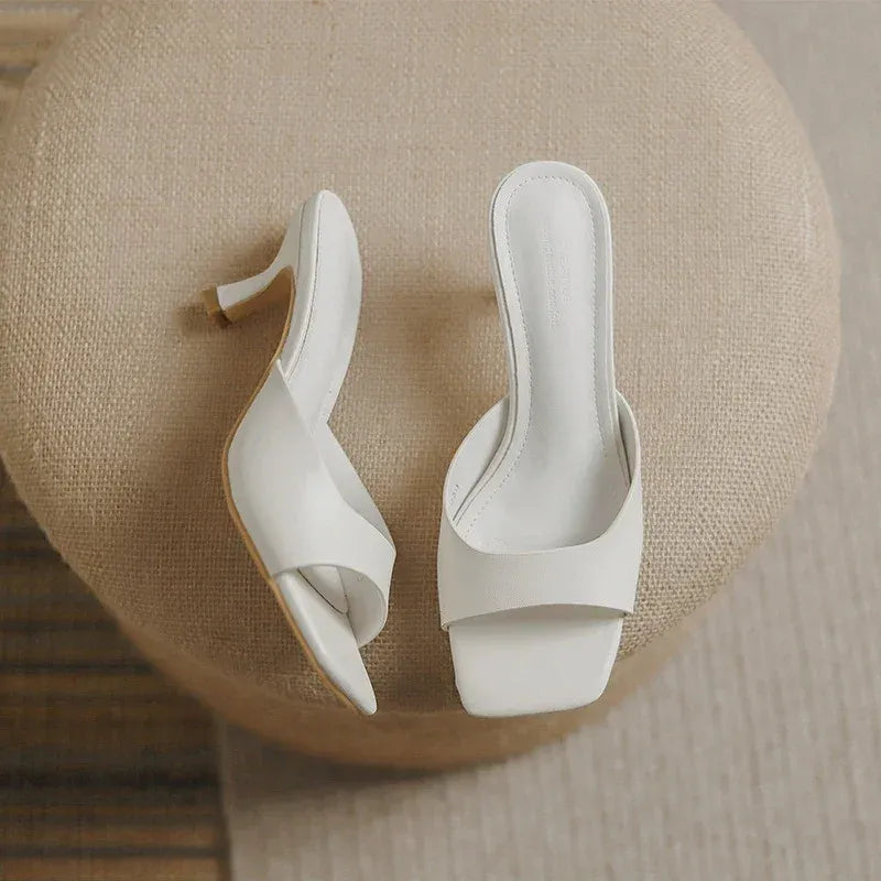 Elegante Damen-Mules mit niedrigem Absatz – Victoria