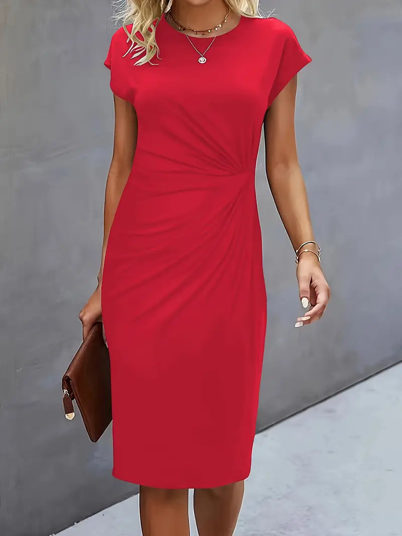 Yara Midi-Kleid mit schmeichelhaftem Silhouette für Damen