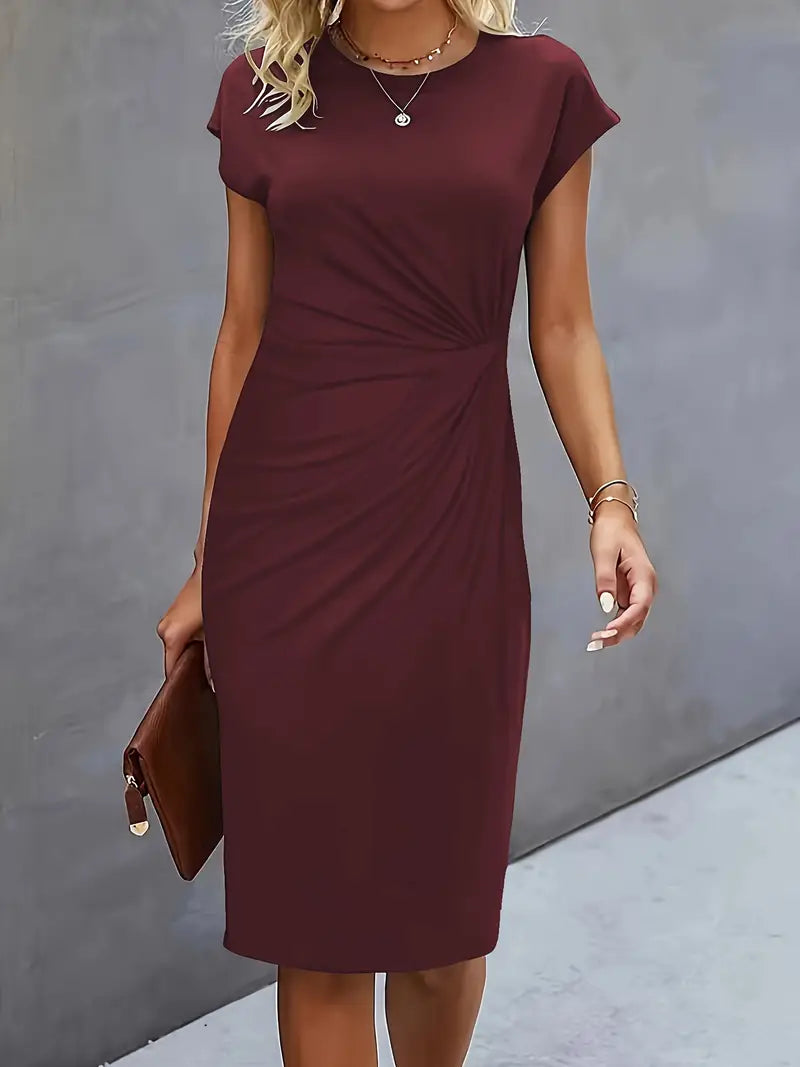 Yara Midi-Kleid mit schmeichelhaftem Silhouette für Damen