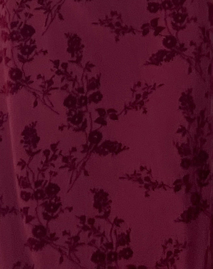 Damen Hochzeitsgast Floral V-Ausschnitt Midi Kleid