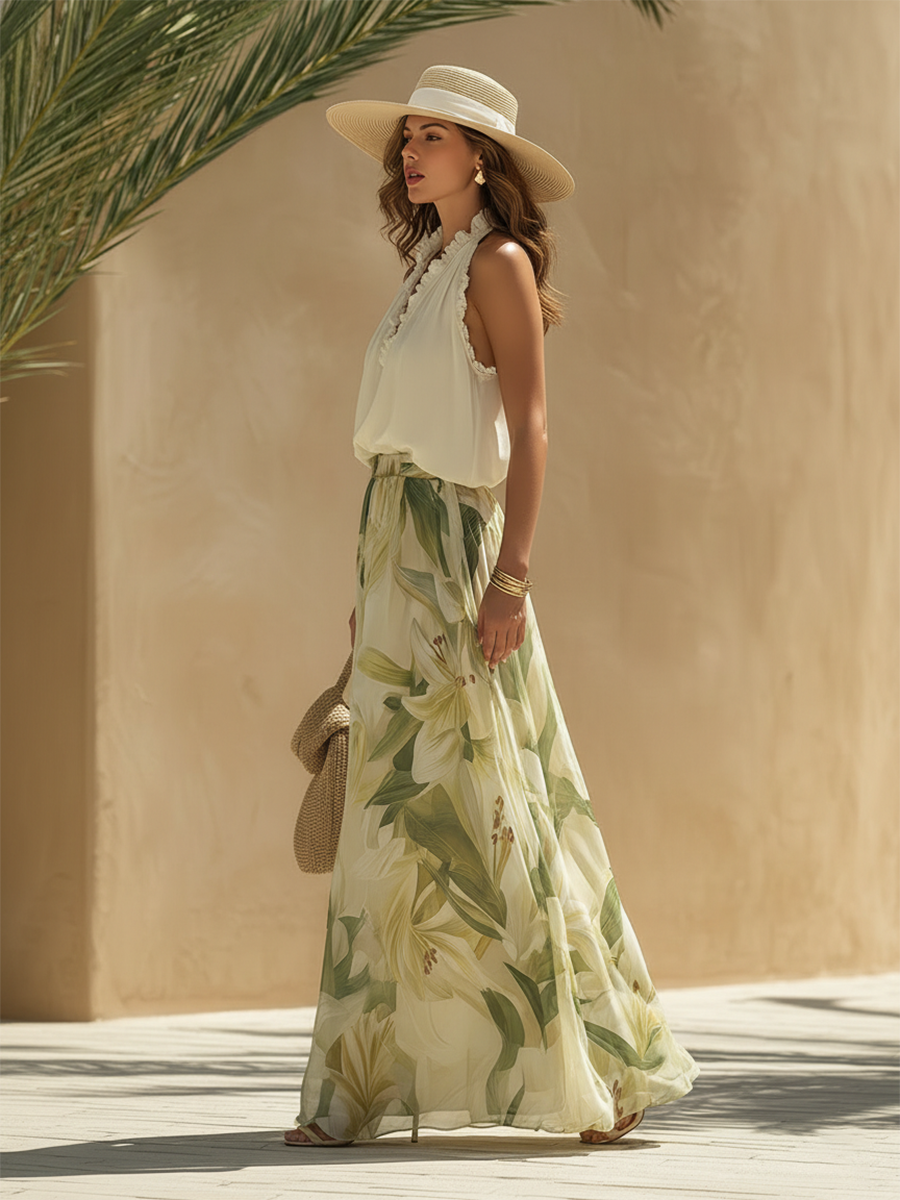 Lyselle - Elegantes Luftiges Set mit Blumenprint
