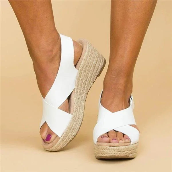 Kilsandalen | Plattform | Sommer | Espadrillesandalen | Orthopädische Sandalen für Frauen
