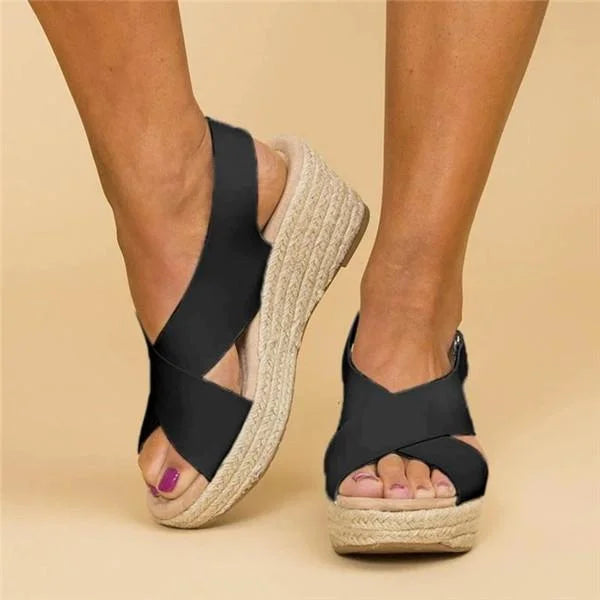 Kilsandalen | Plattform | Sommer | Espadrillesandalen | Orthopädische Sandalen für Frauen