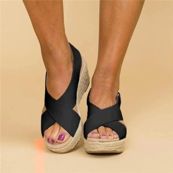 Kilsandalen | Plattform | Sommer | Espadrillesandalen | Orthopädische Sandalen für Frauen