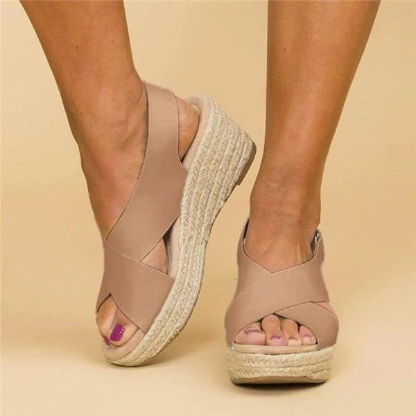 Kilsandalen | Plattform | Sommer | Espadrillesandalen | Orthopädische Sandalen für Frauen