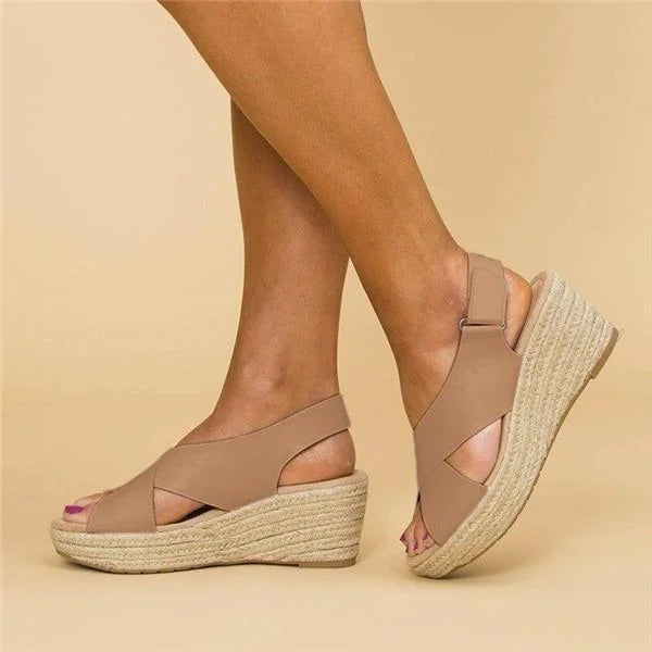 Kilsandalen | Plattform | Sommer | Espadrillesandalen | Orthopädische Sandalen für Frauen