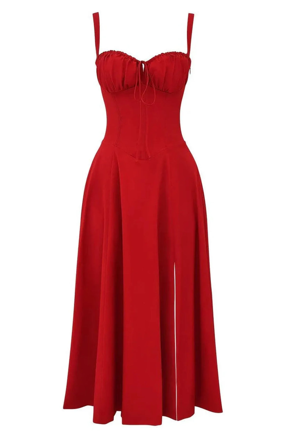 Damen zeitloses strukturiertes Midikleid