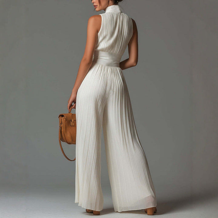 Tesalia - Weitbeiniger Jumpsuit mit sanfter Haptik
