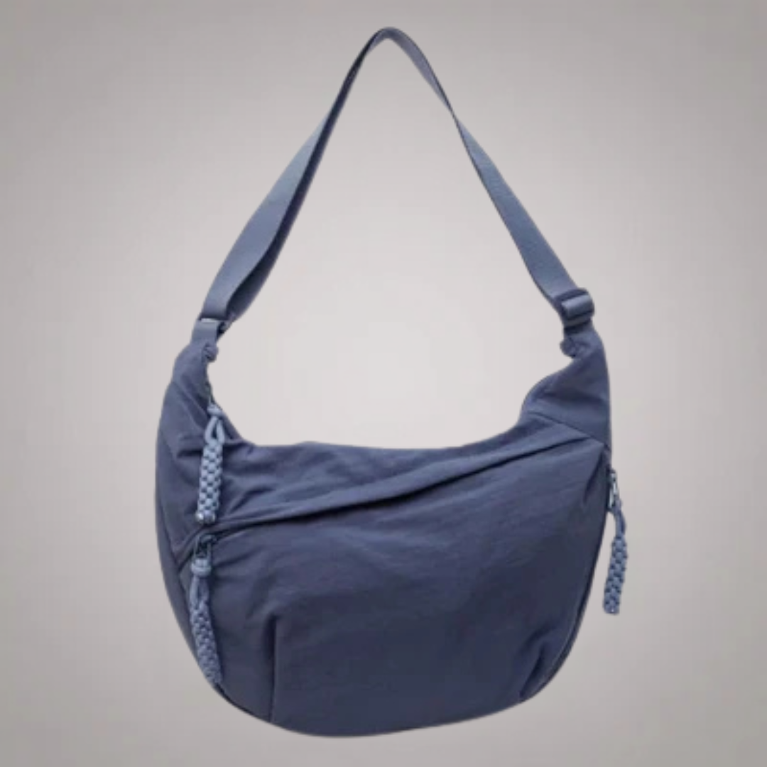Zuzanna elegante Schultertasche aus Nylon – Vorderansicht