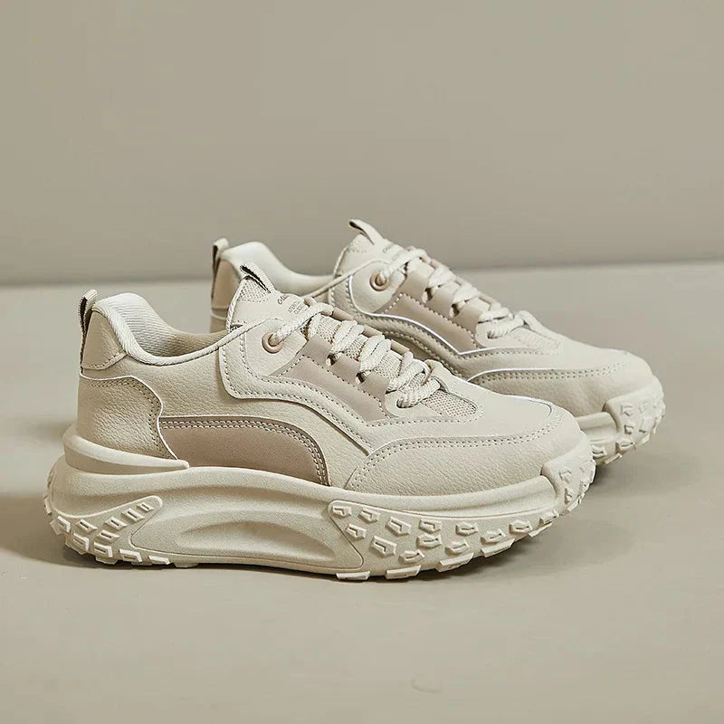 Orthopädische Schuhe - Ergonomische Schnürsneakers mit Plattform für Frauen