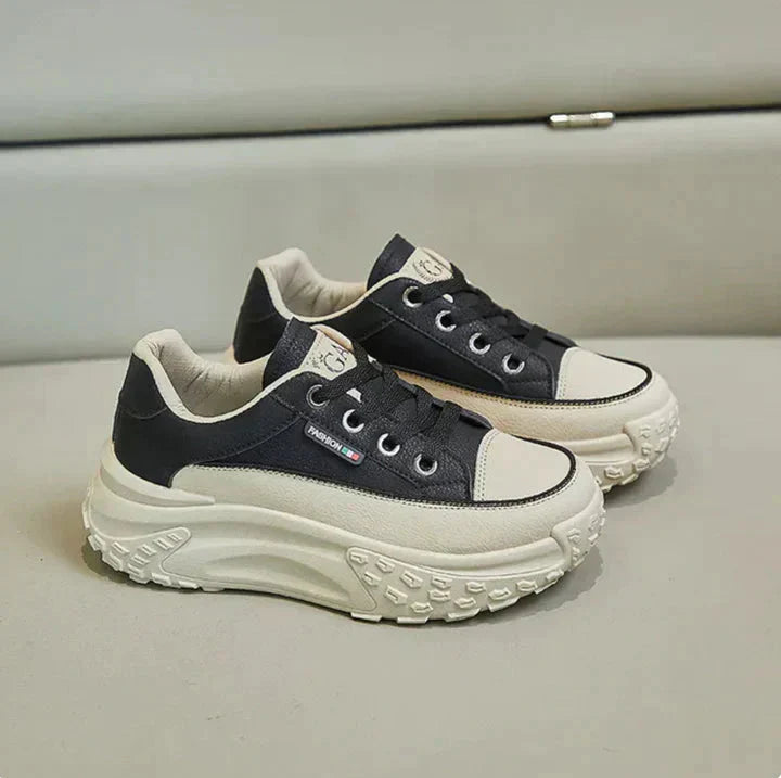 Orthopädische Schuhe - Ergonomische Schnürsneakers mit Plattform für Frauen