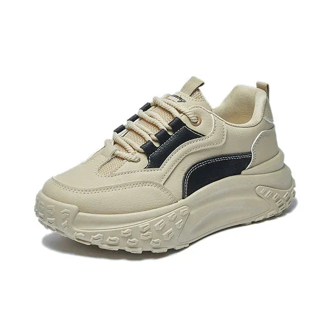 Orthopädische Schuhe - Ergonomische Schnürsneakers mit Plattform für Frauen