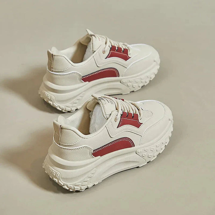Orthopädische Schuhe - Ergonomische Schnürsneakers mit Plattform für Frauen