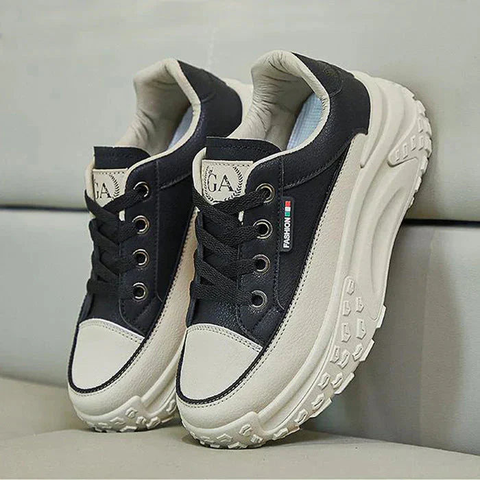 Orthopädische Schuhe - Ergonomische Schnürsneakers mit Plattform für Frauen