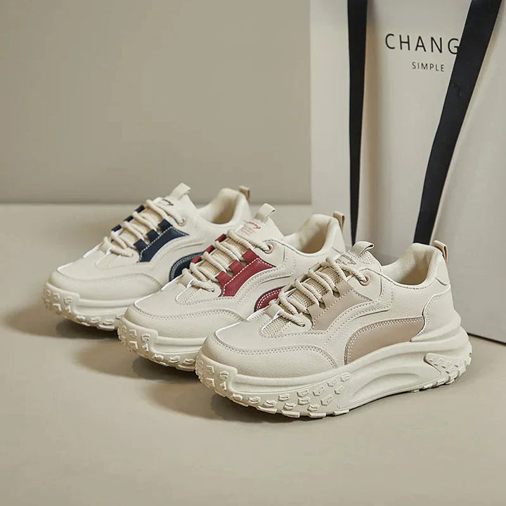 Orthopädische Schuhe - Ergonomische Schnürsneakers mit Plattform für Frauen