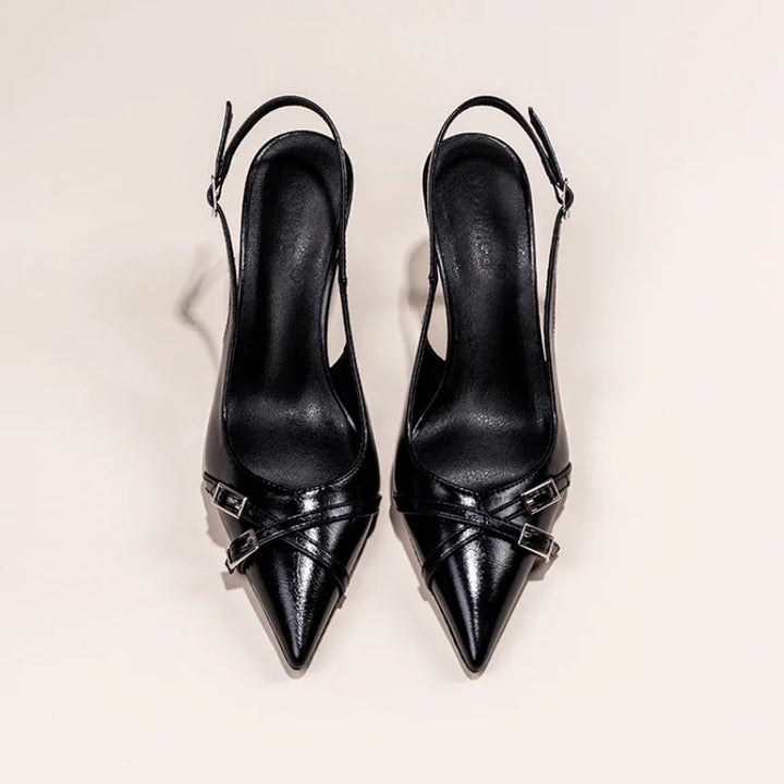 Merisse schwarze Stiletto-Schuhe