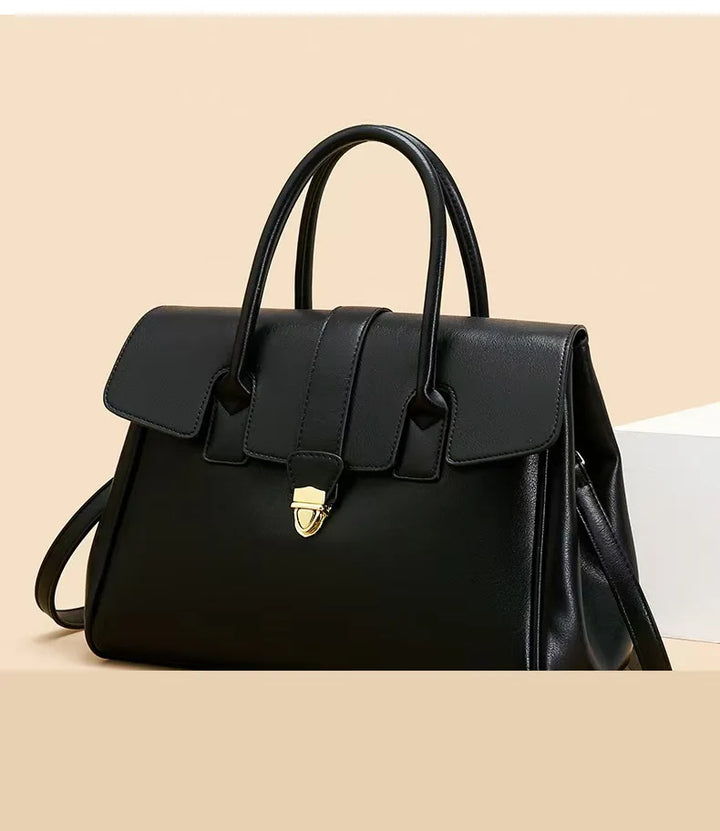 Damen Tasche - Strukturiert mit Goldener Druckknopf | Klassisch