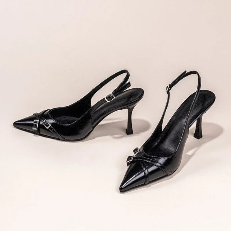 Merisse schwarze Stiletto-Schuhe