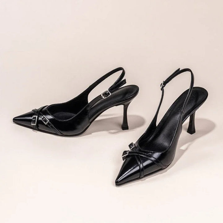Merisse schwarze Stiletto-Schuhe