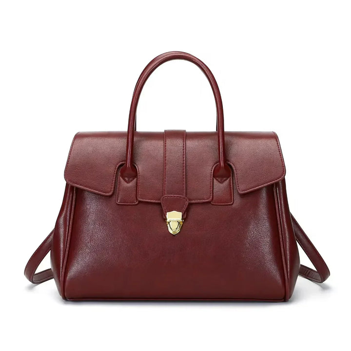 Damen Tasche - Strukturiert mit Goldener Druckknopf | Klassisch