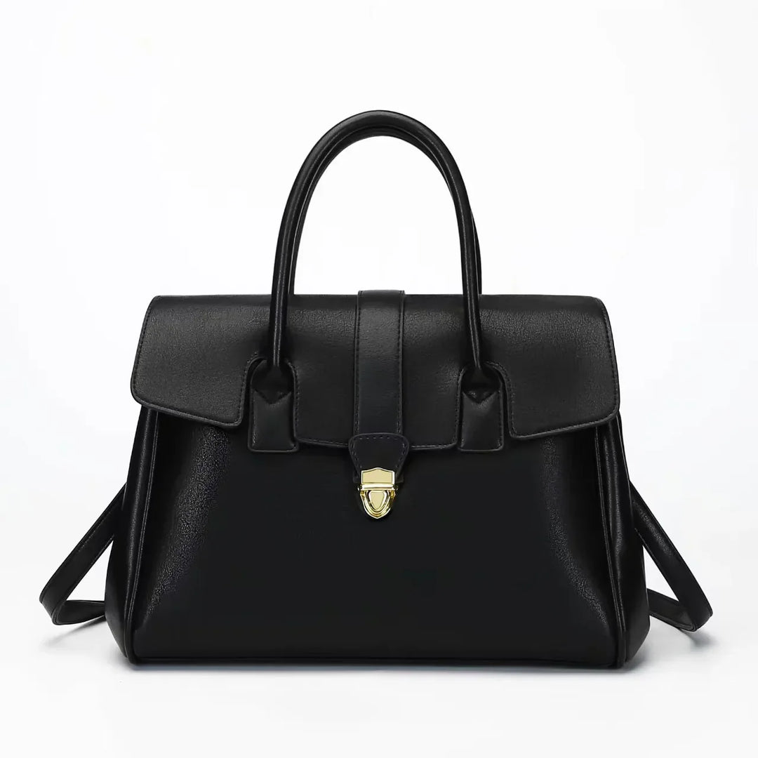 Damen Tasche - Strukturiert mit Goldener Druckknopf | Klassisch