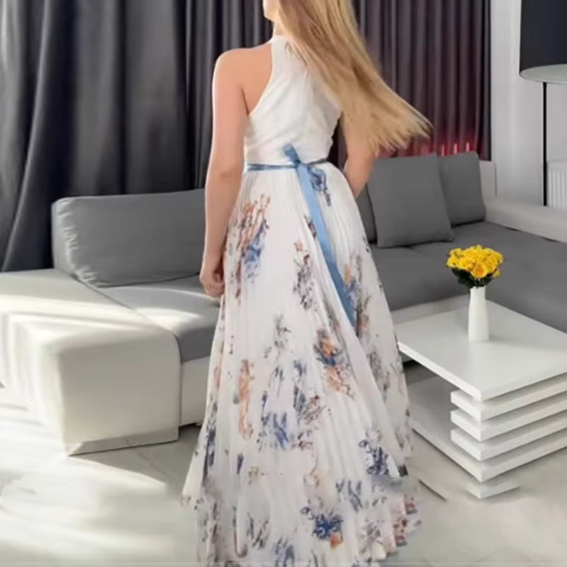Franziska - Damen Maxikleid mit Plissee und elegantem Design