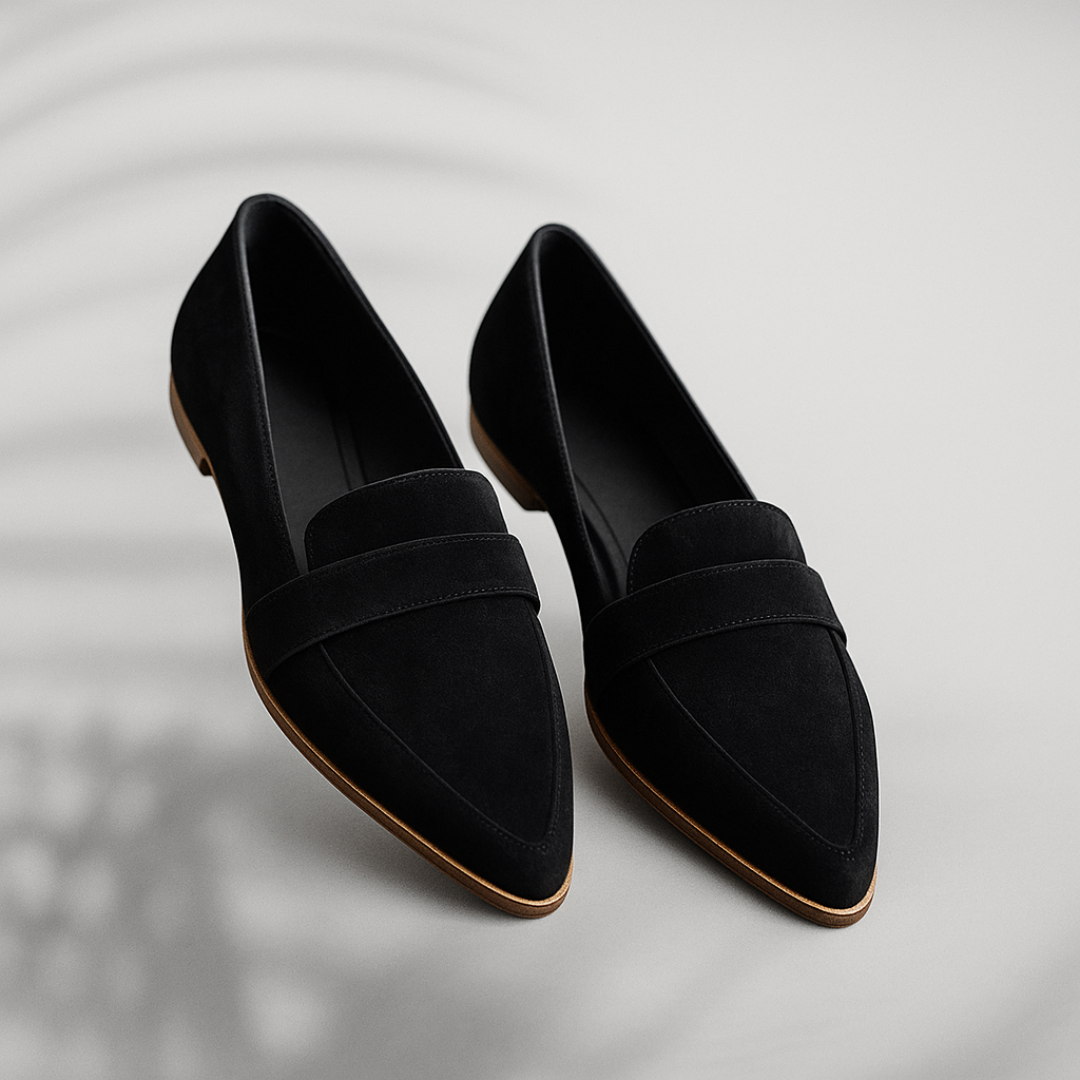 Stilvolle Wildleder-Look Damen Loafer – Elira