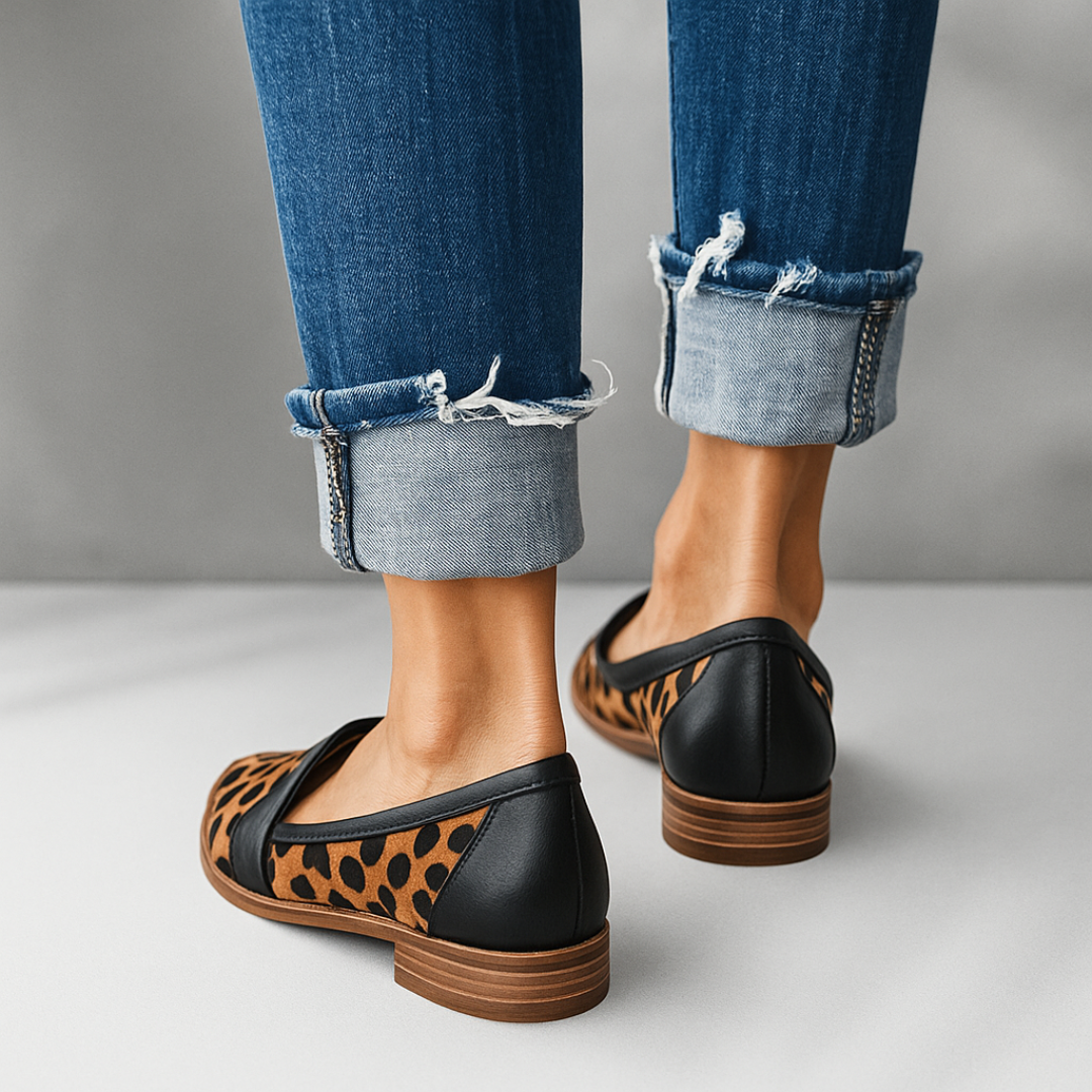 Stilvolle Wildleder-Look Damen Loafer – Elira