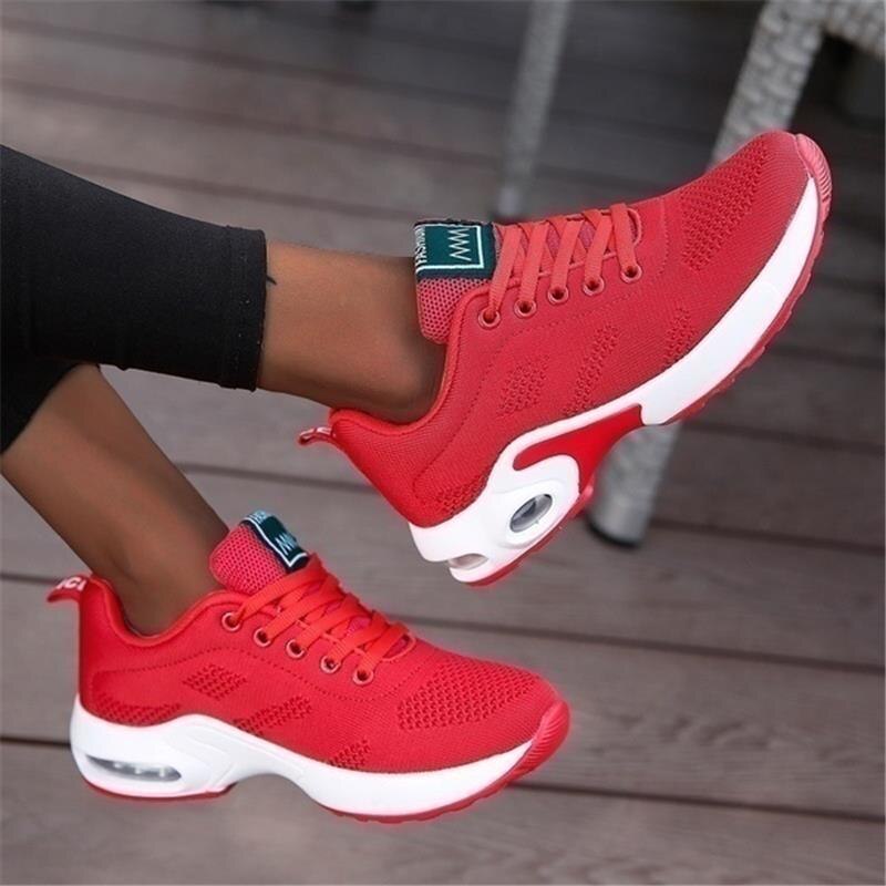 Damenschuhe - Schnürung - Unterstützung für das Fußgewölbe - Orthopädische Schuhe - Sneakers für Damen