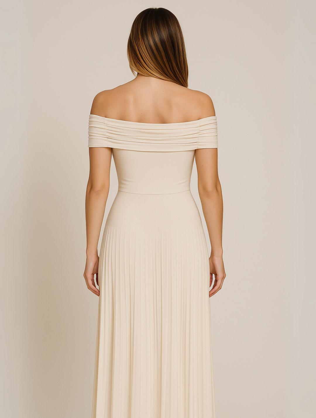 Maxikleid mit Falten für Hochzeitsgäste