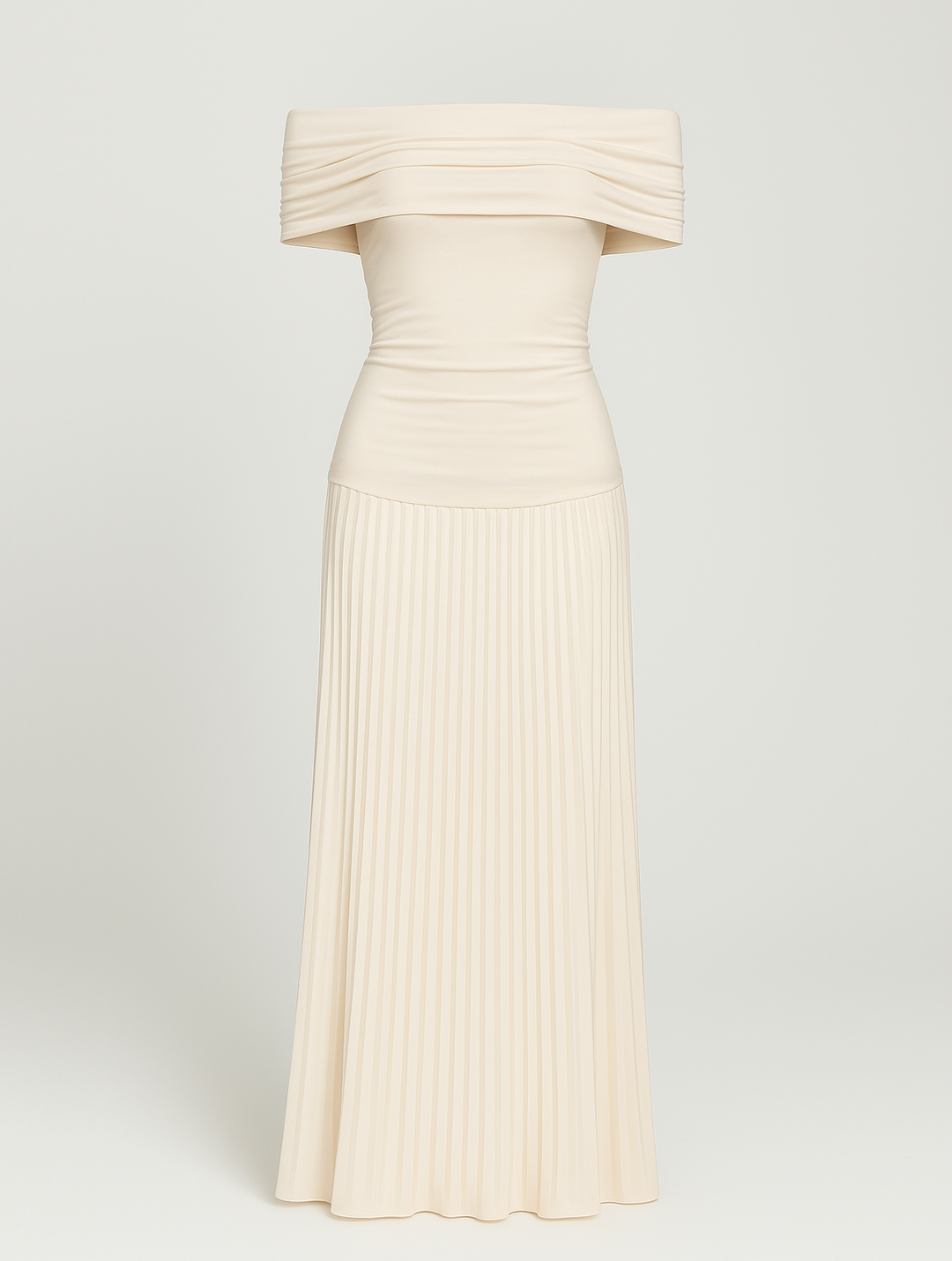Maxikleid mit Falten für Hochzeitsgäste