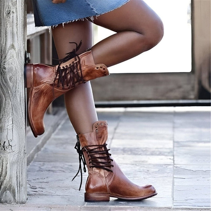Vintage Schnürstiefel für Damen