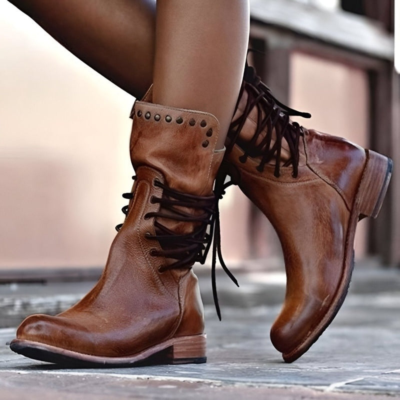 Vintage Schnürstiefel für Damen