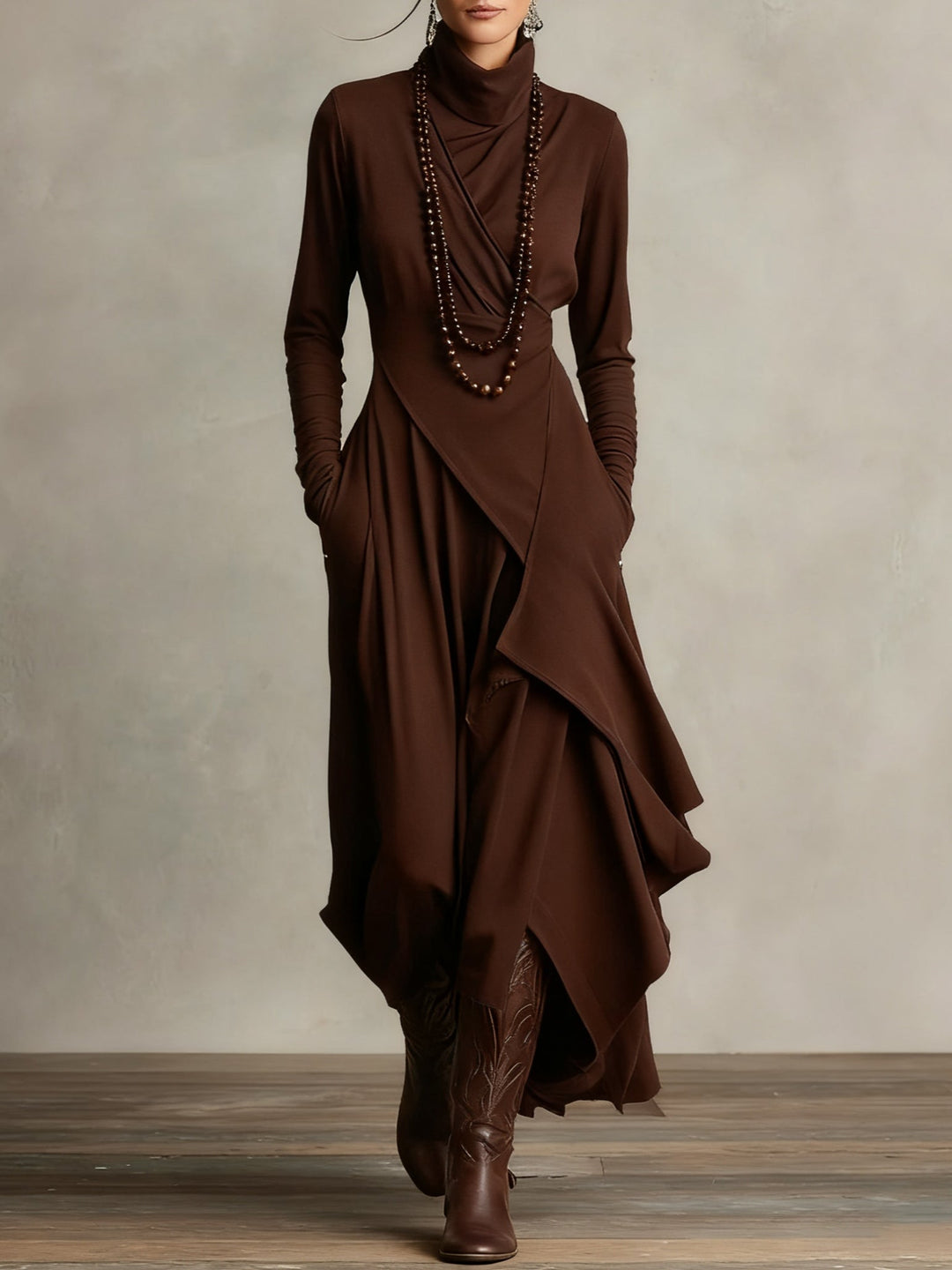 Keirae - Damen Langes Maxikleid mit schickem Design