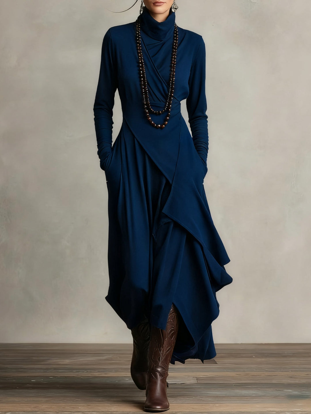 Keirae - Damen Langes Maxikleid mit schickem Design