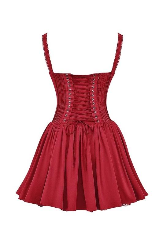 Yvaine | Elegantes Damen-Corsett-Spitzen-Minikleid zur Graduierung 2026