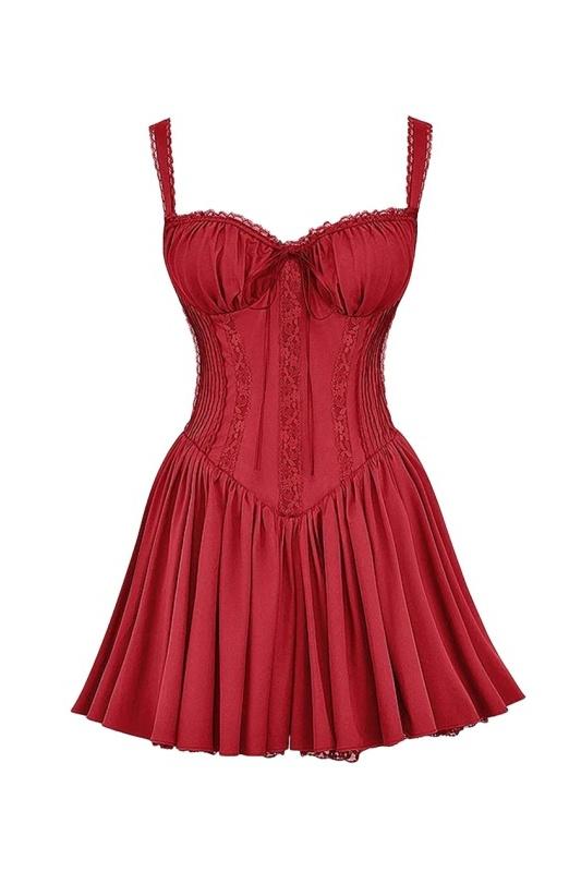 Yvaine | Elegantes Damen-Corsett-Spitzen-Minikleid zur Graduierung 2026