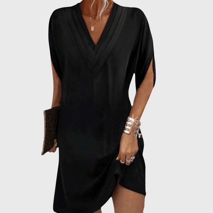 Zarah | Elegantes Damen V-Ausschnitt Mini-Kleid zur Graduierung 2026