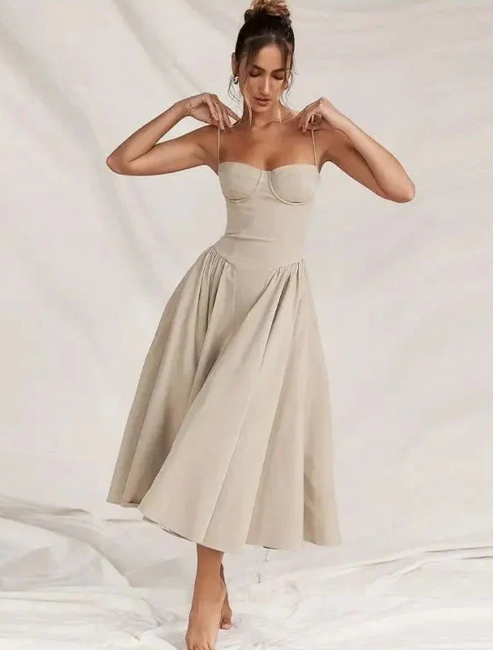 Fay Midi-Kleid mit V-Ausschnitt für Damen
