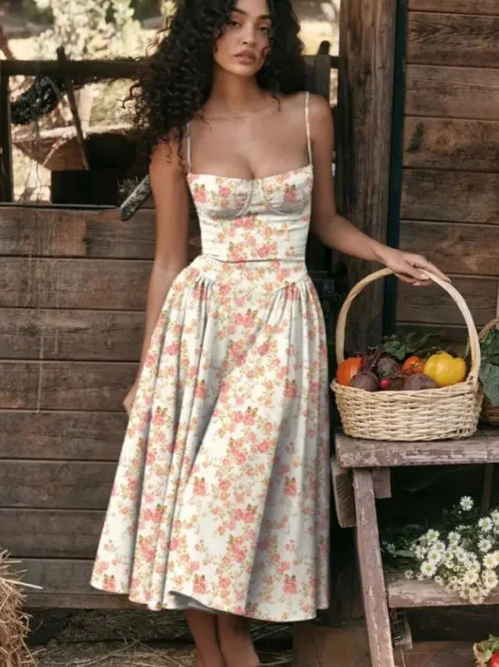 Fay Midi-Kleid mit V-Ausschnitt für Damen
