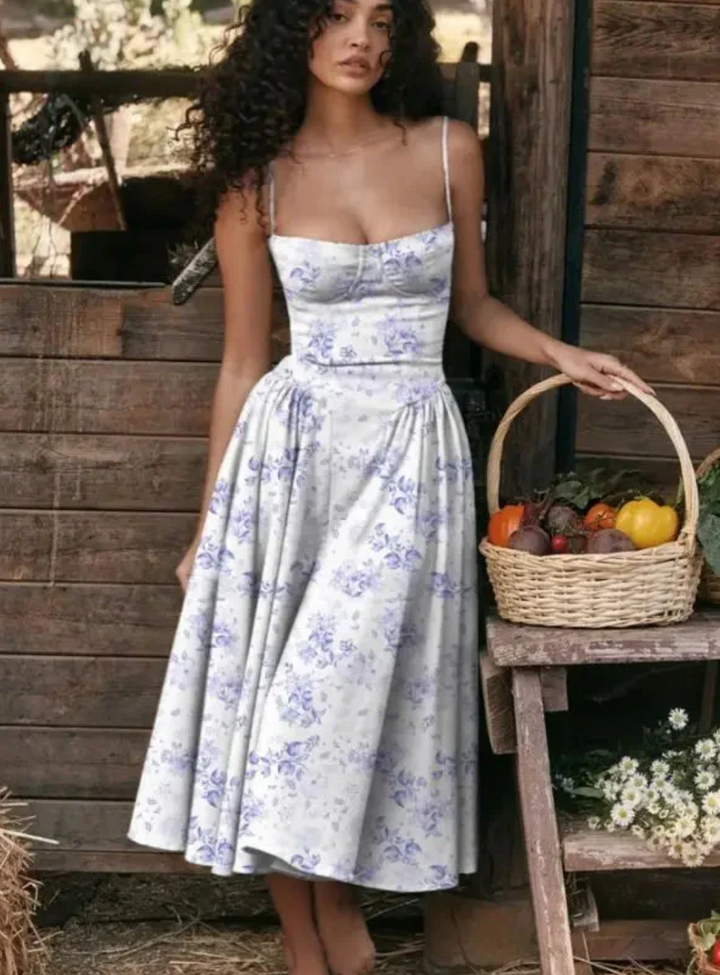 Fay Midi-Kleid mit V-Ausschnitt für Damen