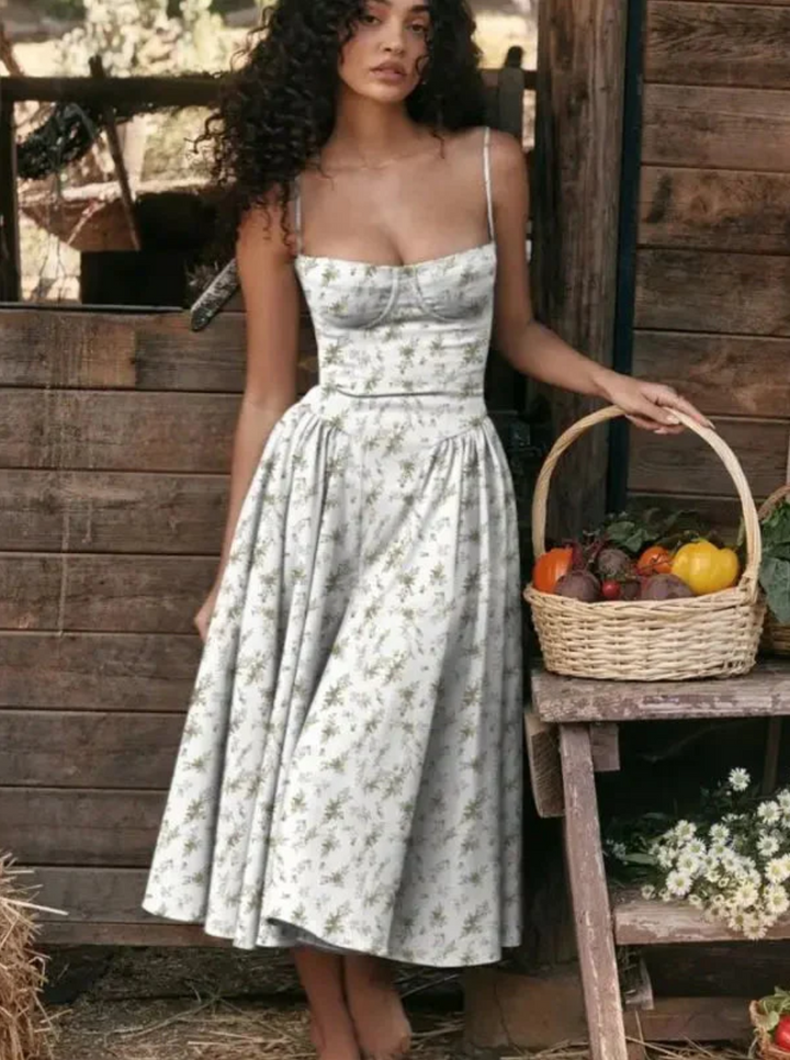 Fay Midi-Kleid mit V-Ausschnitt für Damen