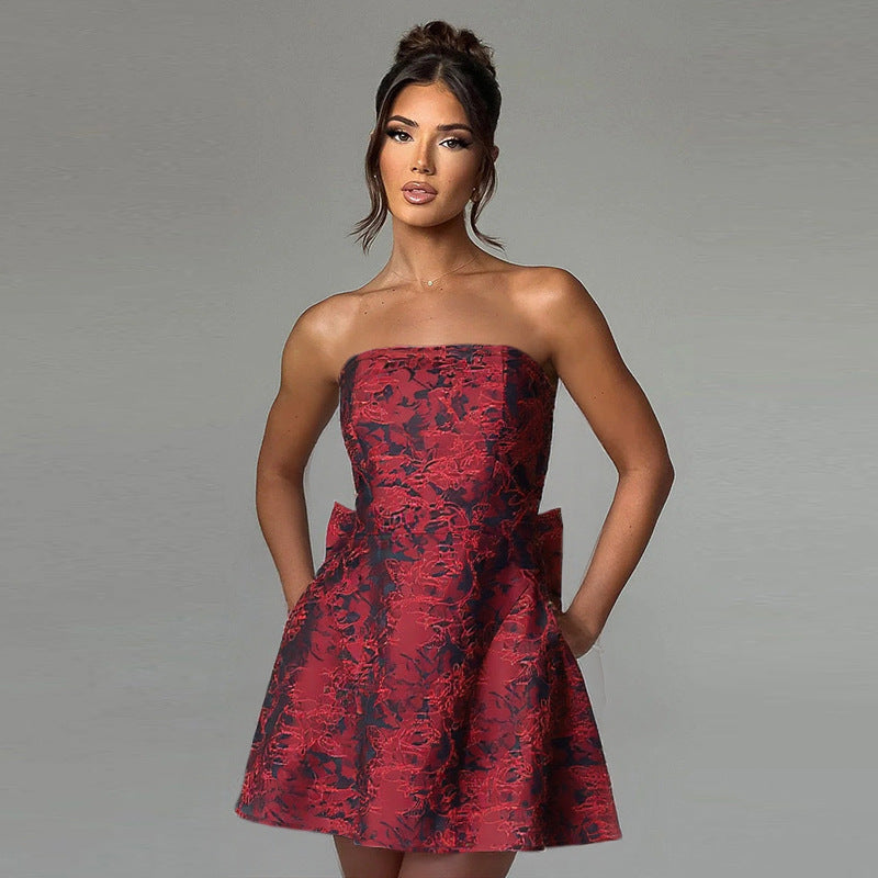 Zuri | Elegantes Abschluss-Bow-Minikleid für Frauen 2026