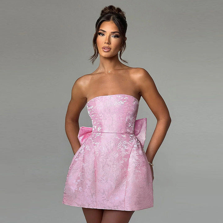 Zuri | Elegantes Abschluss-Bow-Minikleid für Frauen 2026