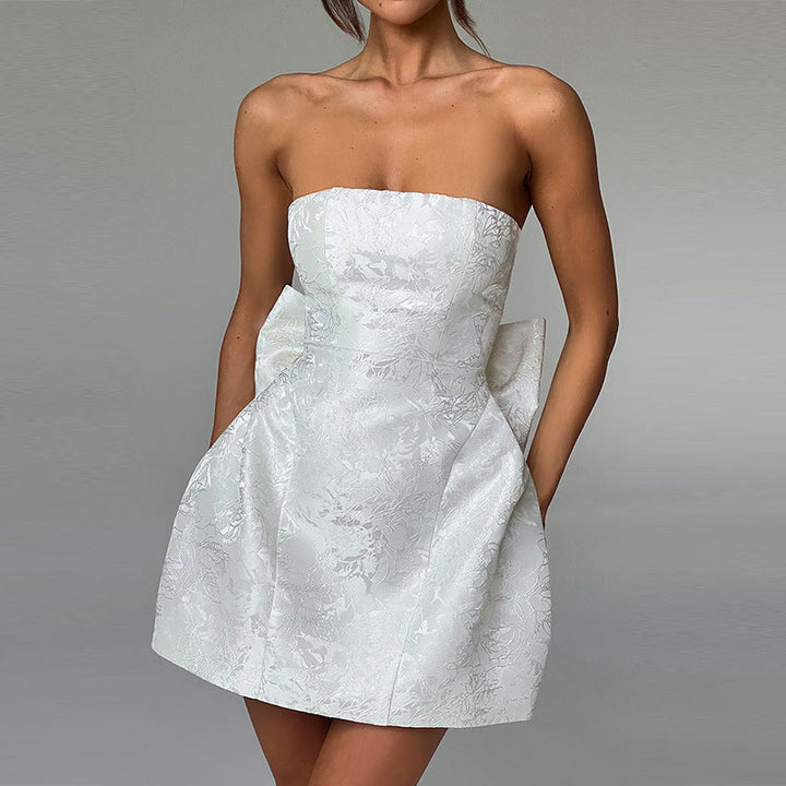 Zuri | Elegantes Abschluss-Bow-Minikleid für Frauen 2026