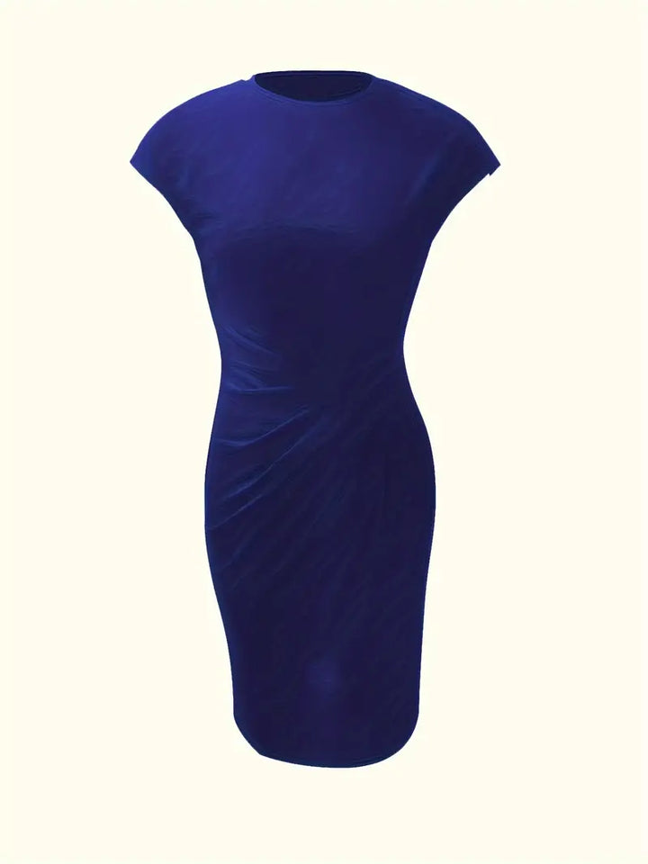 Jula - Damen Midikleid mit Raffdetail und Kurzarm