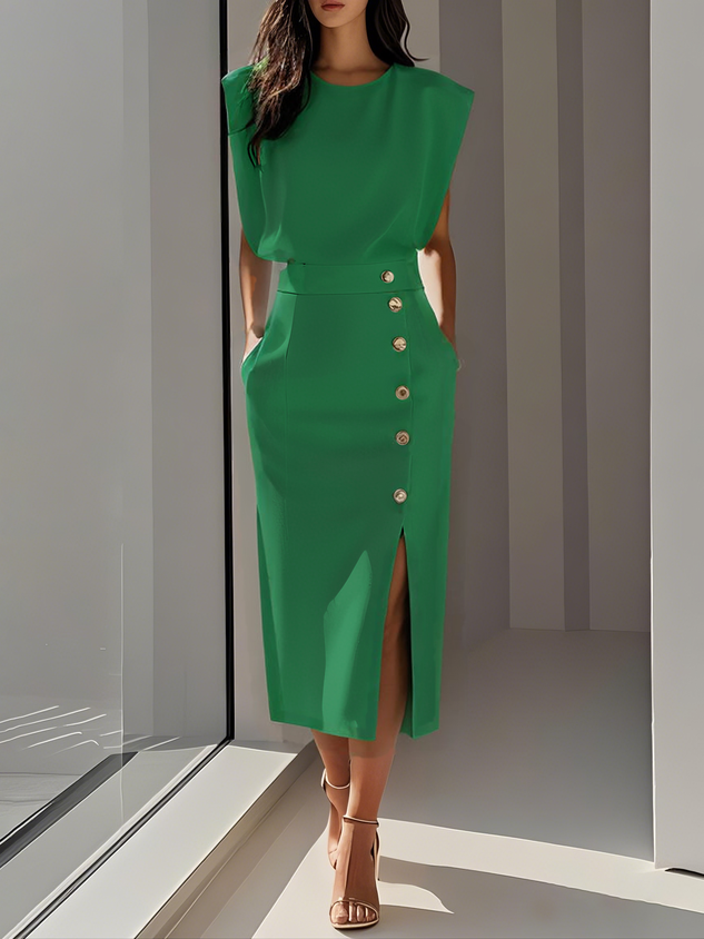 Aspen | Müheloser Charme Midi-Kleid