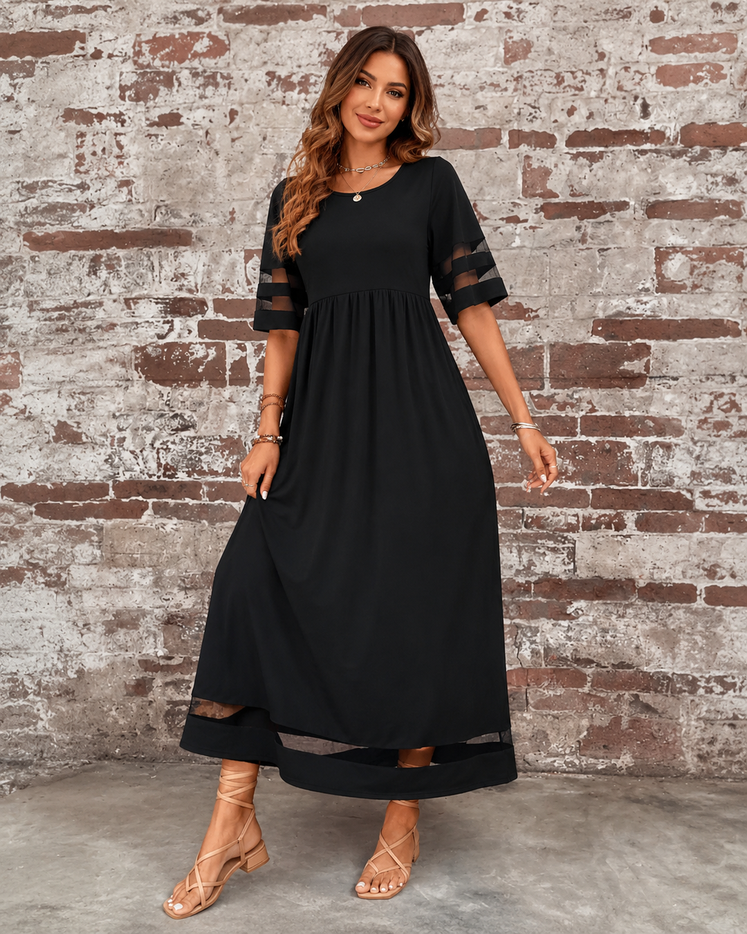 Cerelia - Bauchkaschierende Komfortkleid